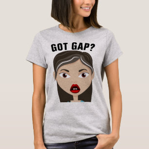 GAP TOOTH CUTE GIRL Art T-Shirts