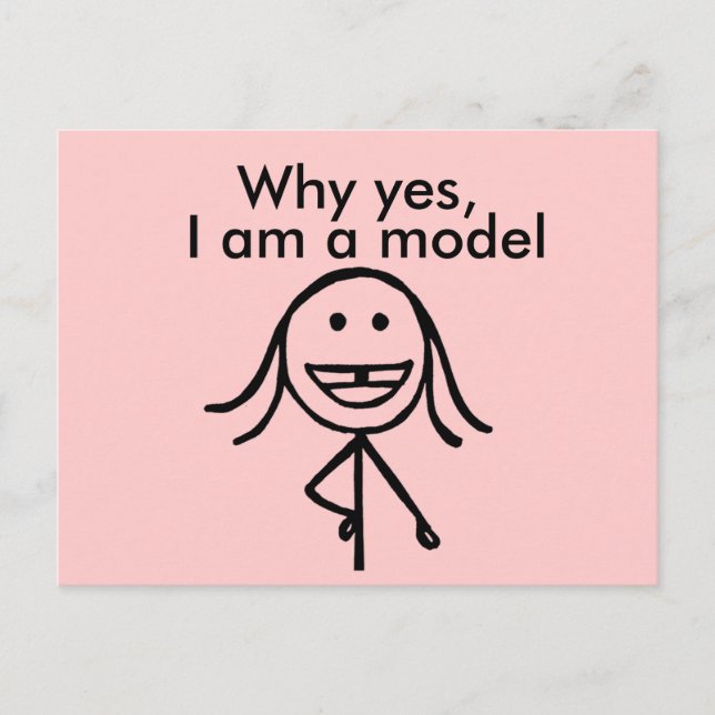 Gapped toothed girl Postcard (Front)