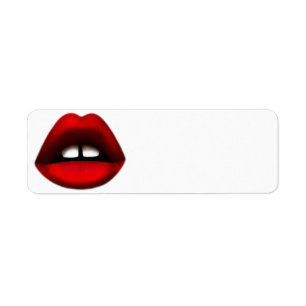 Gapped toothed girl return address labels