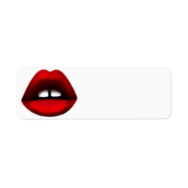 Gapped toothed girl return address labels (Front)