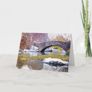 Gapstow Bridge - Central Park, New York City Card
