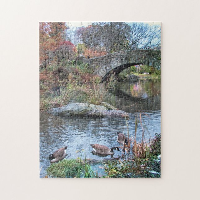 Gapstow Bridge, Central Park New York City Jigsaw Puzzle (Vertical)