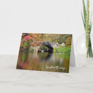 Gapstow Bridge, Central Park, NYC - H card