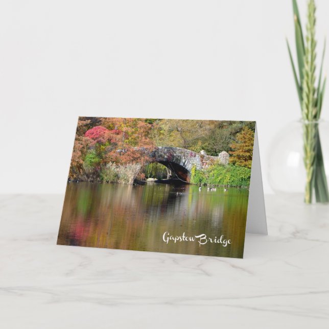 Gapstow Bridge, Central Park, NYC - H card (Front)