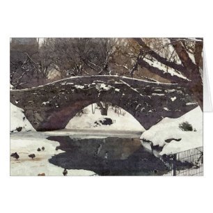 GAPSTOW BRIDGE IN WINTER NOTECARD