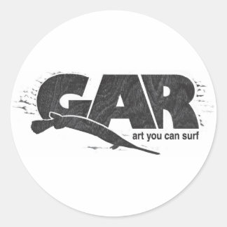 Gar Surfboards Classic Round Sticker