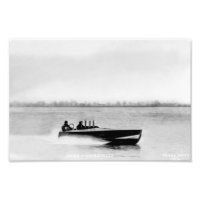 Gar Wood and Miss Minneapolis Speedboat Vintage