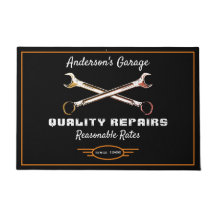 Garage Any Name Quality Repairs Cars Orange Black
