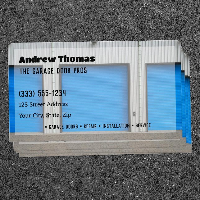 Garage Door Business Card (Garage Door Business Cards)