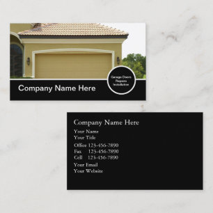 Garage Door Business Cards