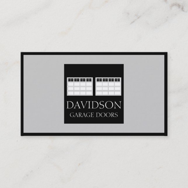 Garage Door Company Business Card (Front)