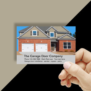 Garage Door Repair And Installation Service Business Card