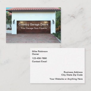 Garage Door Repair Services Business Card