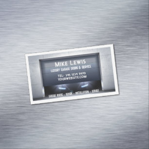 Garage Door Services Magnetic Business Card