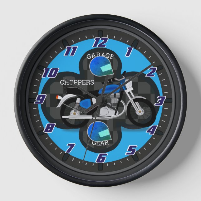 Garage Gear Choppers Clock (Front)