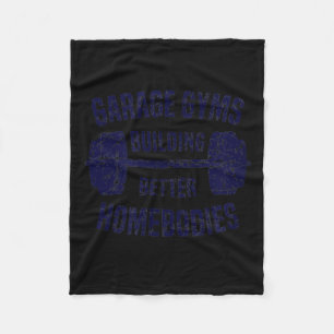 Garage Gyms Building Better Homebodies Barbell Gym Fleece Blanket