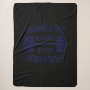 Garage Gyms Building Better Homebodies Barbell Gym Sherpa Blanket