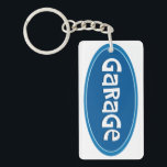 GARAGE Key Ring<br><div class="desc">Acrylic keychain with customised Garage label for your garage keys</div>