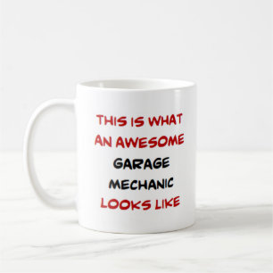 garage mechanic, awesome coffee mug