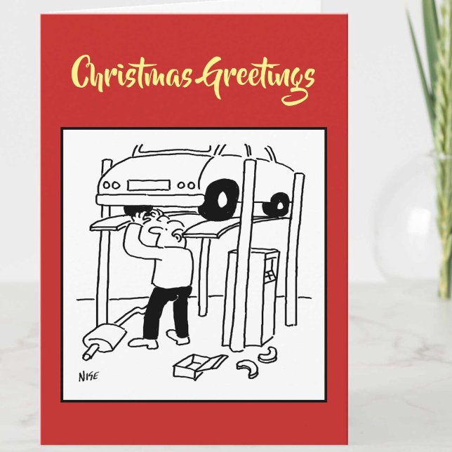 Garage Mechanic Christmas Card (Creator Uploaded)