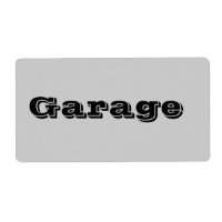 Garage Moving Labels in Grey