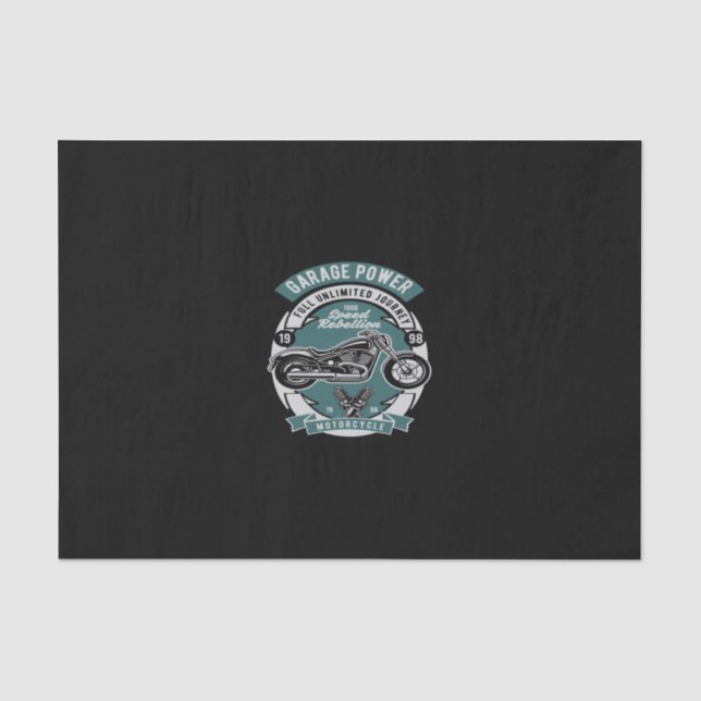 garage power motorcycle tissue paper (Front)