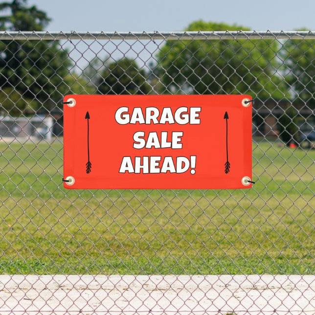 GARAGE SALE AHEAD Banner (Insitu)