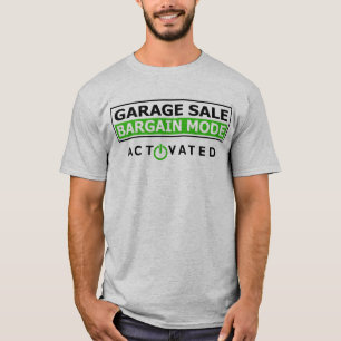 garage sale, bargain mode, funny shirt
