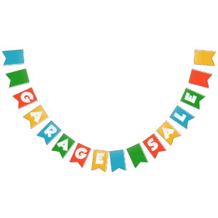 Garage Sale Bunting Banner Flags