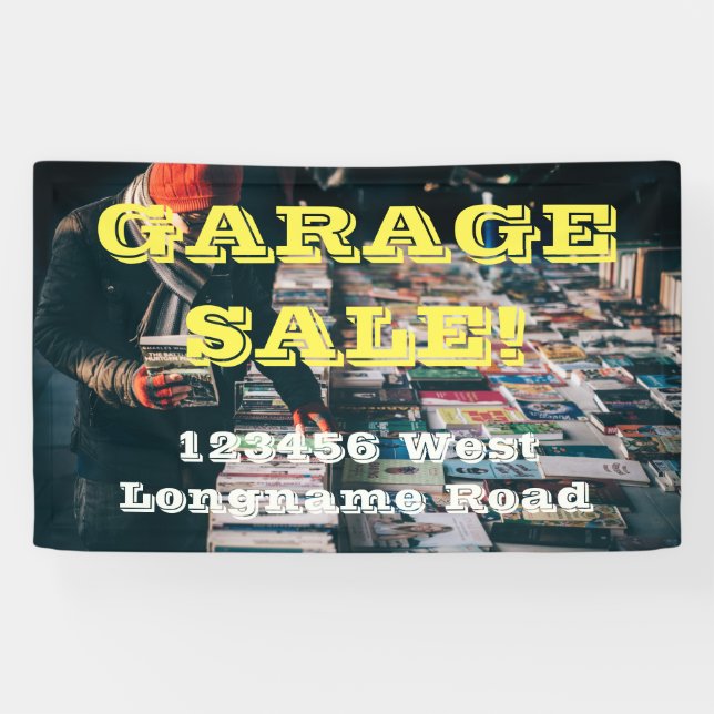 Garage Sale edit address banner (Horizontal)