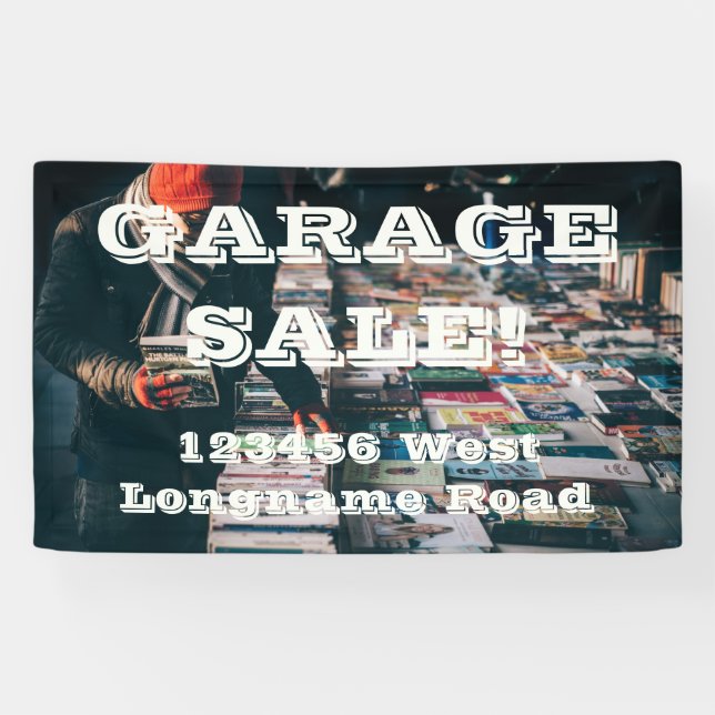 Garage Sale edit address banner (Horizontal)