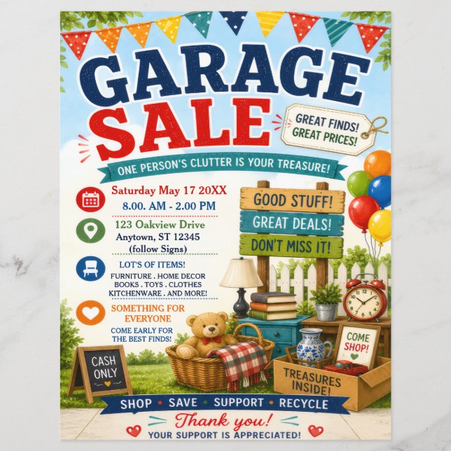 Garage Sale Flyer (Front)
