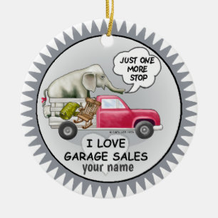 Garage Sales Ceramic Ornament