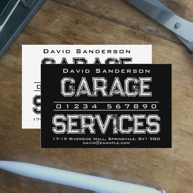 Garage Services Business Card (Creator Uploaded)
