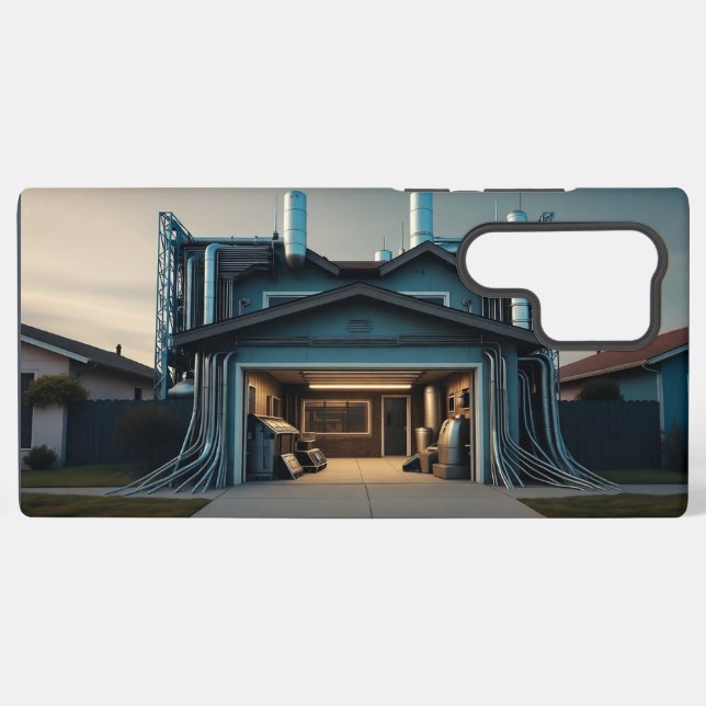 Garage Tech Upgrade Samsung S22 Ultra phone case (Back Horizontal)