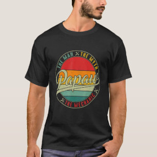 Garage The Man The Myth Mechanic Vintage Papaw Fa T-Shirt