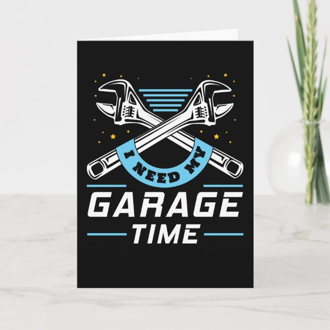 Garage Time Car Tuning Tuner In The Garage Card (Front)