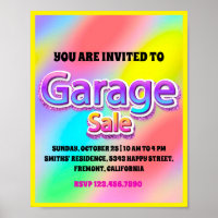 Garage Yard Sale Pink Glitter Holographic Pink