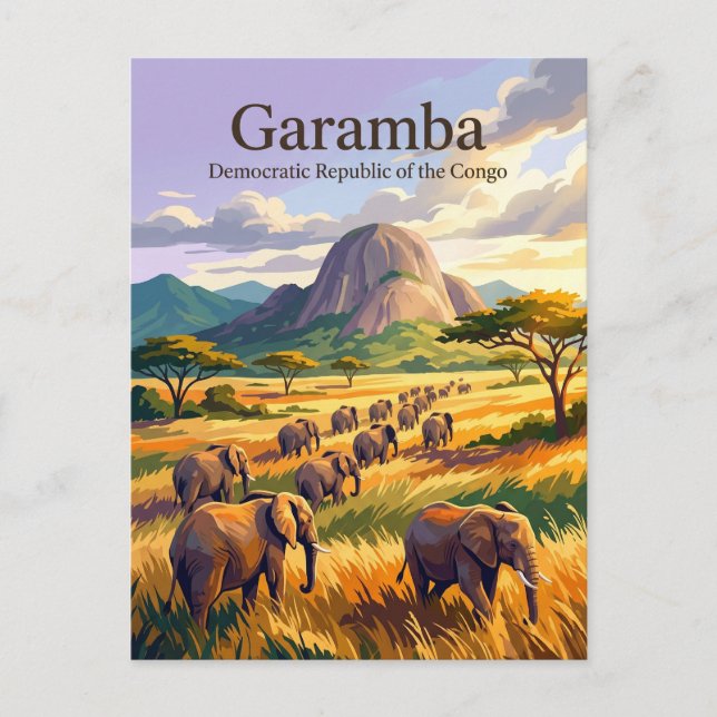 Garamba National Park Postcard (Front)