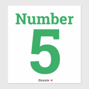 Garbage can or Wheelie Bin Number Single Digit