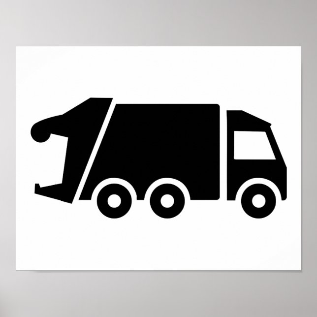 Garbage car truck poster (Front)