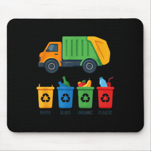 Garbage Day Recycling Truck Kids Boys Toddlers Gir Mouse Pad