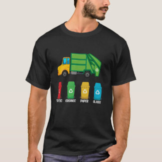 Garbage Day Recycling Truck Kids Boys Toddlers Gir T-Shirt