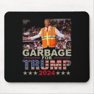 Garbage For Trump 2024 Tees - Trump Supporter Desi Mouse Pad