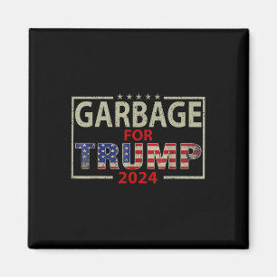 Garbage For Trump 2024 Tees - Trump Supporter Magnet