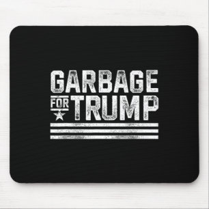 Garbage For Trump 2024 Trash Trump Vintage Garbage Mouse Pad