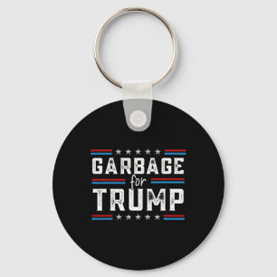 Garbage For Trump 2024 We Are Not Garbage Vote Tru Key Ring
