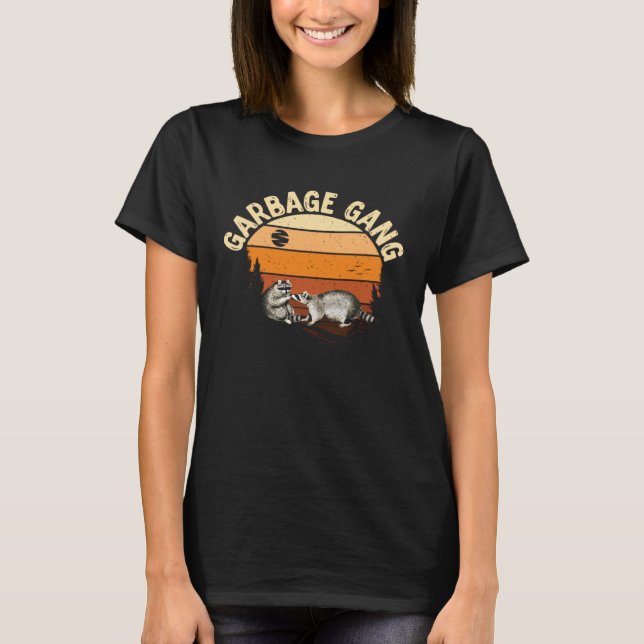 Garbage Gang common racoon fun T-Shirt (Front)
