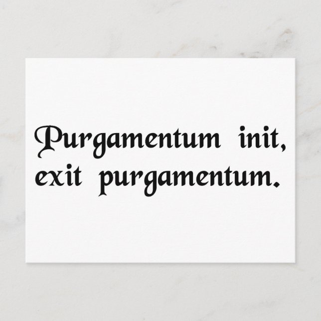 Garbage in, garbage out. postcard (Front)