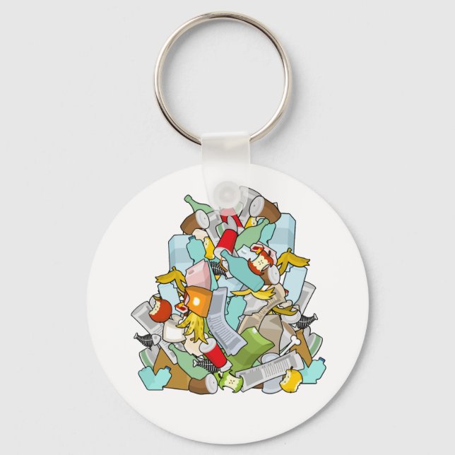Garbage Pile Key Ring (Front)